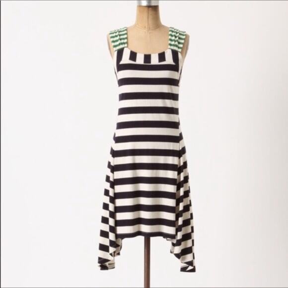 Anthropologie HWR Monogram Split Striped Dress - Picture 2 of 8